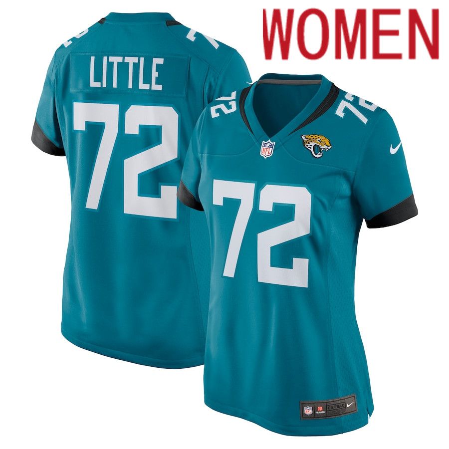 Women Jacksonville Jaguars #72 Walker Little Nike Green Nike Game NFL Jersey